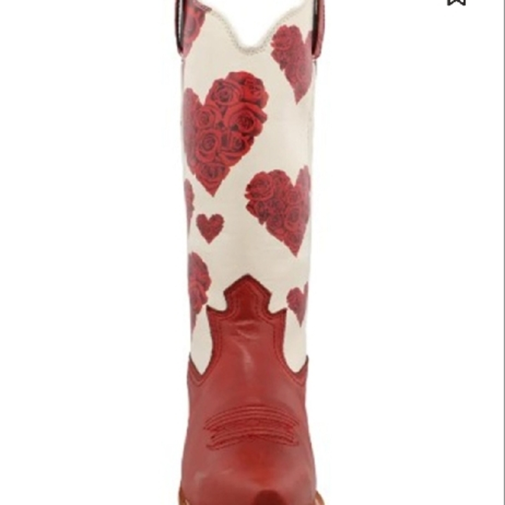 Red Heart Cowboy Boots